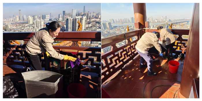 以潔為筆，繪就黃鶴樓新顏 ！